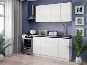 Шкаф кухонный 800 высокий Шервуд ЛД 281.460.000.168 Белый Белый глянец