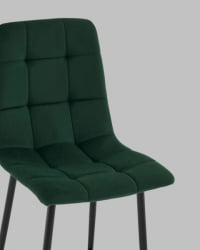 Стул полубарный Одди ПБ велюр темно-зеленый