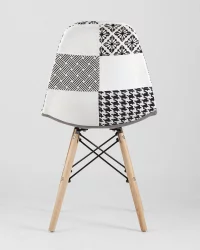 Стул Eames DSW Пэчворк Черно-белый