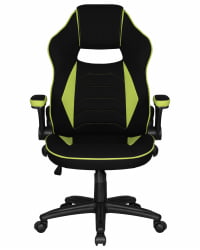 Кресло игровое DOBRIN RICK (черно-светло-зеленый)