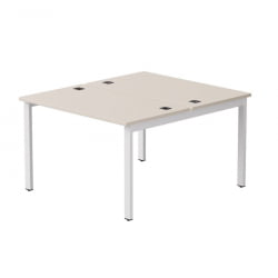 Бенч-система на 2 места на металлокаркасе, опоры 90 гр Everprof EVO 254S018 Кашемир Белый