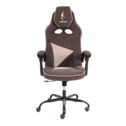 Кресло Arena metalBL велюр, коричневый/бежевый, 6/7