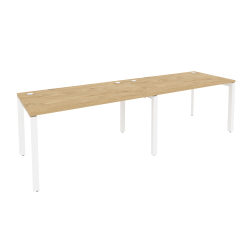 Рабочая станция на П-образном м/к ONIX O.MP-RS-2.3.8 Тиквуд Светлый/Белый