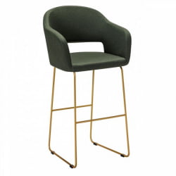 Кресло Бар Oscar Б темно-зеленый/Линк золото
