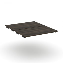 Двойной стол-приставка к двум опорным тумбам/шкафам CОНCЕПТ CН.ДСПР-006 Дуб Мали Черный / CONCEPT CN.DSPR-006