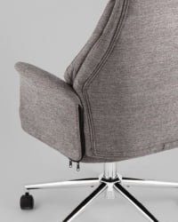 Кресло офисное ТопЧаирс Неома темно-серый ткань / TopChairs Neoma