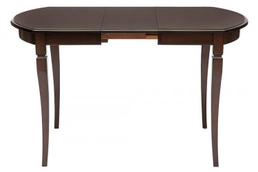 Раздвижной овальный стол Modena (MD-T4EX) дерево гевея/мдф, 100+29х75х75 см, Tobacco