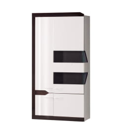 Шкаф многоцелевого назначения Ронда 306 Венге Белый глянец