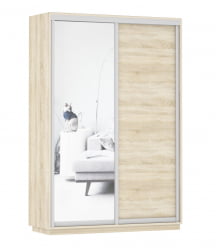 Шкаф-купе двухдверный Экспресс Дуо Медиум 1400х2200h Дуб сонома