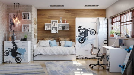 Стеллаж тип 2 Мотокросс ЛД 535.140.000 Серый шелк