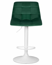 Стул барный DOBRIN TAILOR WHITE (зеленый велюр (MJ9-88))