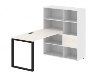 Рабочая станция EDIS EQRST 1113 Ясень Траун Черный Белый