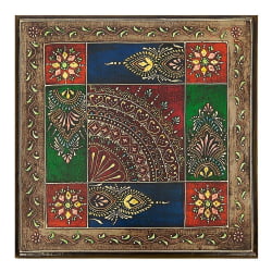 Столик Secret De Maison HAVELY ( mod. BJ-001) дерево манго, 30x30x17 cm, этническая роспись