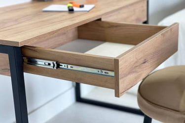 Стол Юниор SMU-01 белое дерево/белый муар