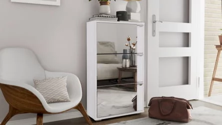 Тумба для обуви Тип 8 Белый Ясень