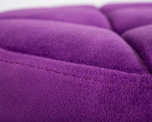 Барный стул DOBRIN BRUNO BLACK велюр Фиолетовый MJ9-58