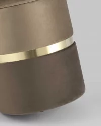 Банкетка Кэрри с ящиком велюр Коричневый