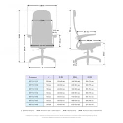 Кресло офисное МЕТТА B 1b 21/U158, Основание 17831 Комплект 1 Красное Черное