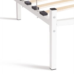 Односпальная кровать Marco металл, 90х200см, белый