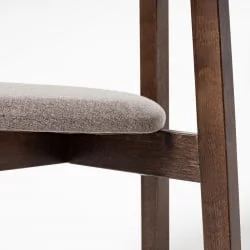 Стул с мягким сиденьем Вега Latte жаккард Орех