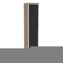 Шкаф высокий узкий левый ОНИКС О.СУ-1.10Р(Л) блаcк Дуб Аризона / ONIX O.SU-1.10R(L) black