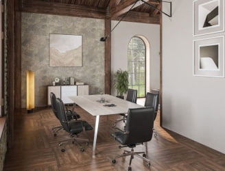 Кабинет руководителя Сирио № 1 Вольфрам Дуб Тоскана Белый / Sirio