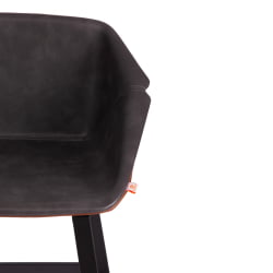 Стул барный DORO (mod. 9088S) пластик/металл, 53,5 х 52 х 74 х 97,5 см , Grey (Cерый) 7 / Brown (Коричневый) 9 / черный