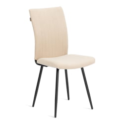 Стул обеденный Monte Carlo разборный, ткань велюр, 45х55х97, молочный/черный, (Porsche 2)