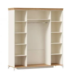 Корпус шкафа четырехстворчатого Вилладжио ЛД 680.100.000 Алебастр/Дуб золотой