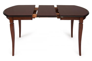 Раздвижной овальный стол Modena (MD-T4EX) дерево гевея/мдф, 100+29х75х75 см, MAF Brown