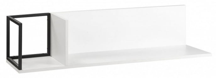 Полка в гостиную City средняя белый
