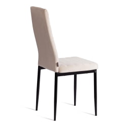 Дизайнерский стул Easy (mod. JSC02-1) металл, флок, 41 х 52 х 96 см, beige (молочный) HLR2 / черный