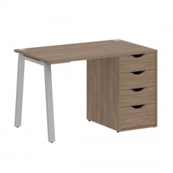 Стол письменный ХОМЕ ОФФИCЕ ВР.СП-3-118.4.А Дуб Аризона/Серый металл / HOME OFFICE VR.SP-3-118.4.A