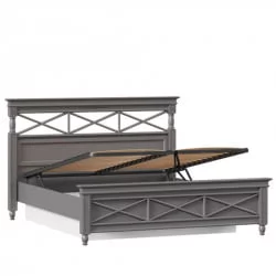 Кровать двуспальная 1600 с подъемным механизмом Амели ЛД 642.790.000 Оникс серый