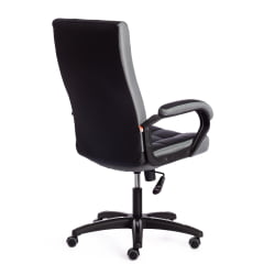 Кресло TRENDY (22) кож/зам/ткань, черный/серый, 36-6/12