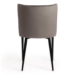 Стул MANTRA (mod. 713) ткань/металл, 49х61х82 см, высота до сидения 49 см, серый barkhat 26/черный