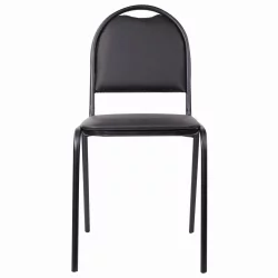 Офисный стул РС00Л кожзам Черный