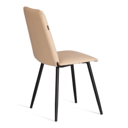 Металлический стул Asti TREND, экокожа, бежевая, 47х54х86 см