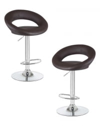 Стул барный DOBRIN MIRA (коричневый) 2 шт