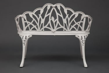 Скамья Secret De Maison Strauss (Штраус) алюминиевый сплав, 99хх56х76см, butter white