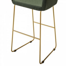 Кресло Бар Oscar Б темно-зеленый/Линк золото
