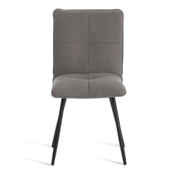 Стул обеденный Sweet флок , 46х55х88, серый/черный, 29