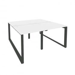 Рабочая станция на О-образном м/к ОНИКС О.МО-Д.РС-4.0.8 Белый Бриллиант/Антрацит / ONIX O.MO-D.RS-4.0.8