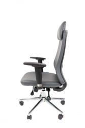 Офисное кресло CХАИРМАН 500 ЛЮКС (ЛУКС) ЭКО экокожа Серый / CHAIRMAN (LUX)