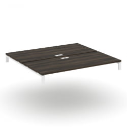 Двойной стол надставка на две опорные тумбы CОНCЕПТ CН.ДСН-008 Дуб Мали Белый / CONCEPT CN.DSN-008