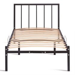 Односпальная кровать Bruno металл, 90*200 см, черный