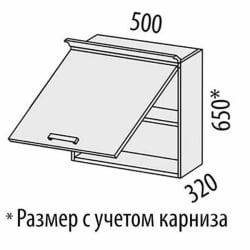 Шкаф над вытяжкой (с системой плавного закрывания) Милана 23.12.1 Сосна Астрид/Ваниль (копия 108753)