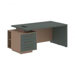 Стол руководителя левый VELION VCT 1890 L Нефрит Кобра