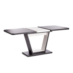 Раздвижной стол VOX ЛДСП, 132-172x85x75,5 см, Мрамор черный/Белый