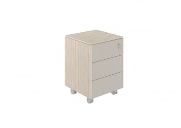 Тумба мобильная Atlas NZ-0214.YN.GS Ясень Наварра Серый камень